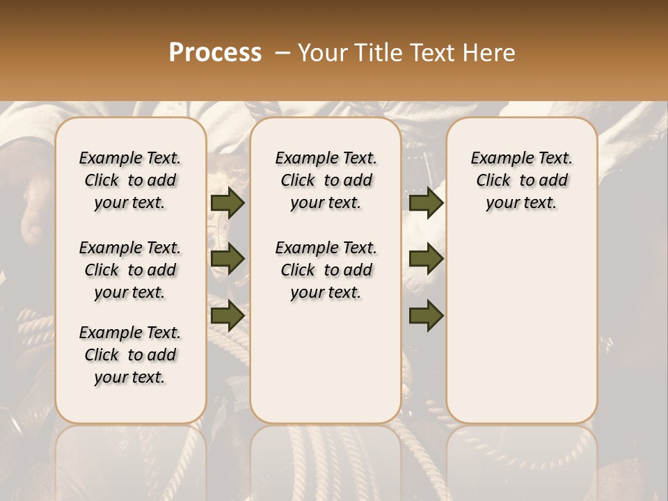 A Man Is Sitting On A Horse Holding A Rope PowerPoint Template