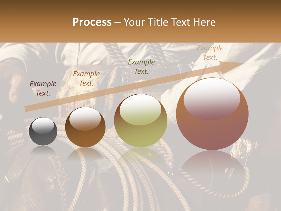 A Man Is Sitting On A Horse Holding A Rope PowerPoint Template