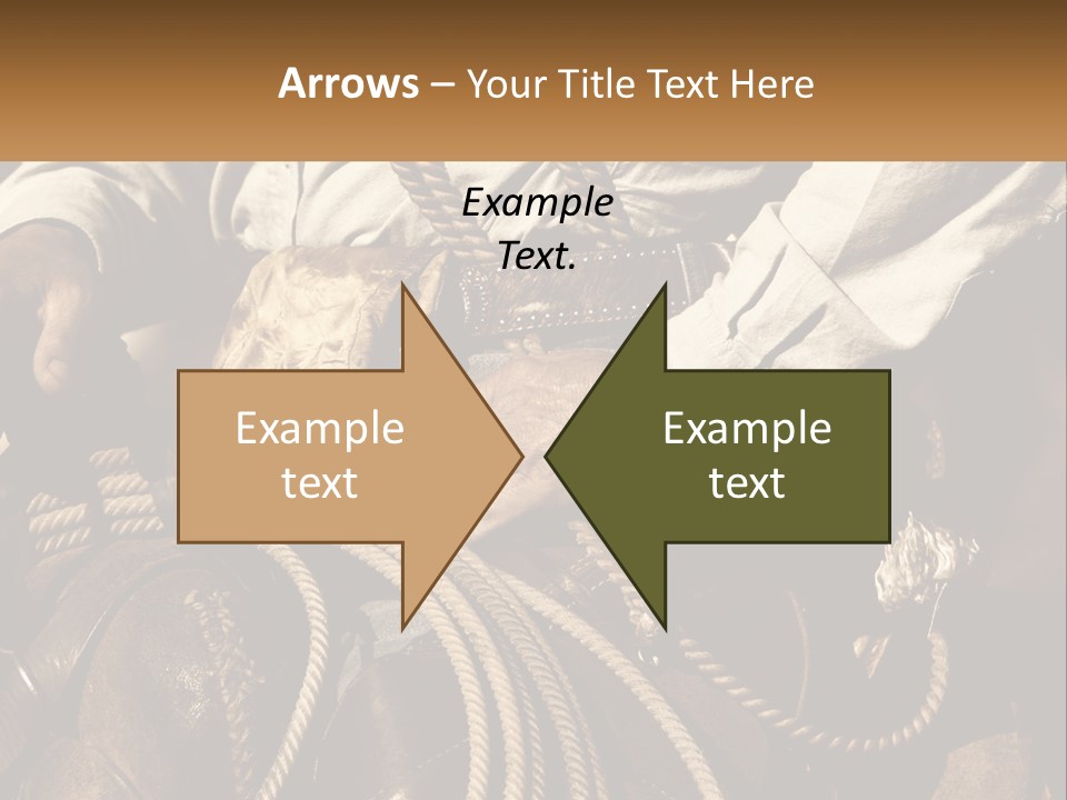 A Man Is Sitting On A Horse Holding A Rope PowerPoint Template