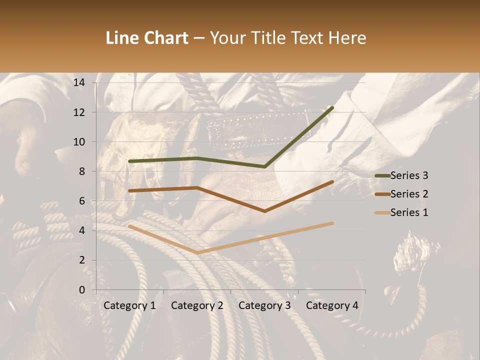 A Man Is Sitting On A Horse Holding A Rope PowerPoint Template