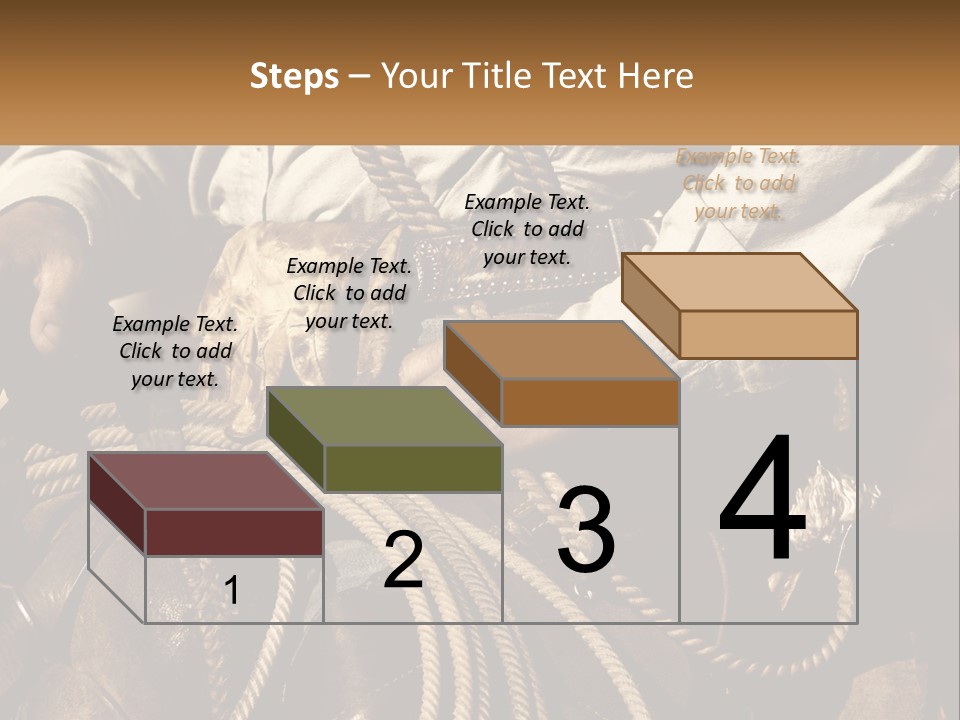 A Man Is Sitting On A Horse Holding A Rope PowerPoint Template