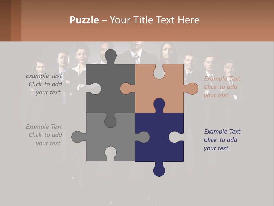 A Group Of Business People Standing In Front Of A Black Background PowerPoint Template