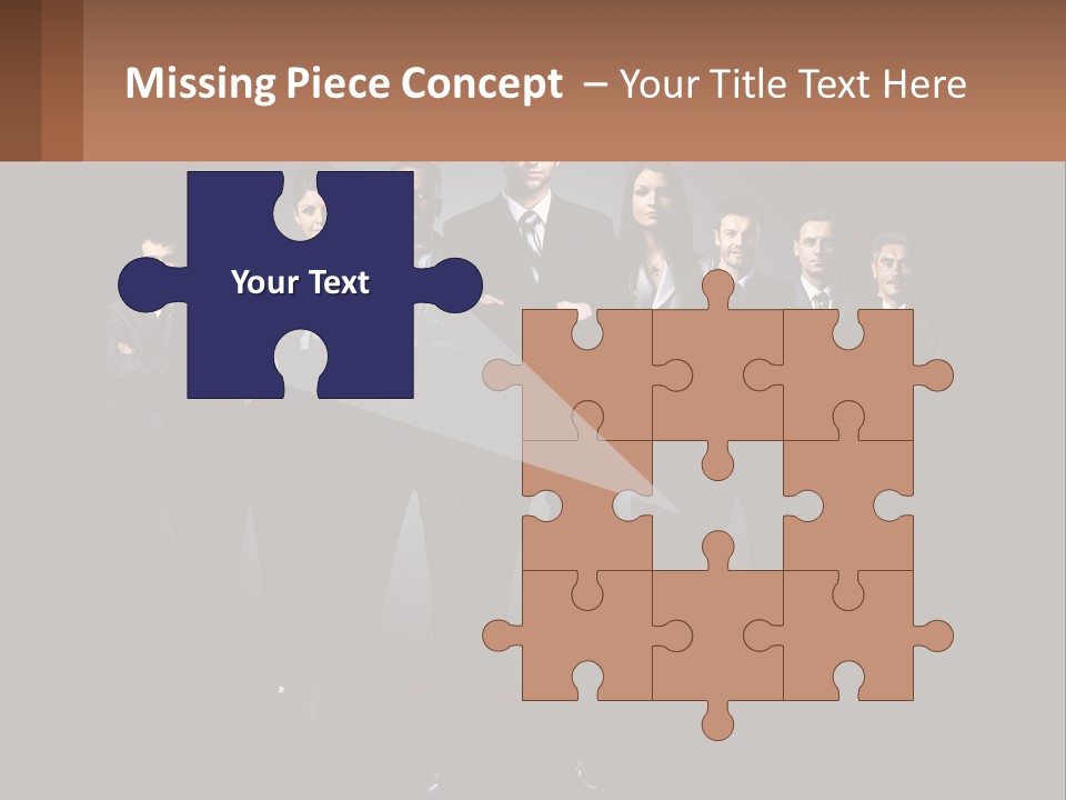 A Group Of Business People Standing In Front Of A Black Background PowerPoint Template