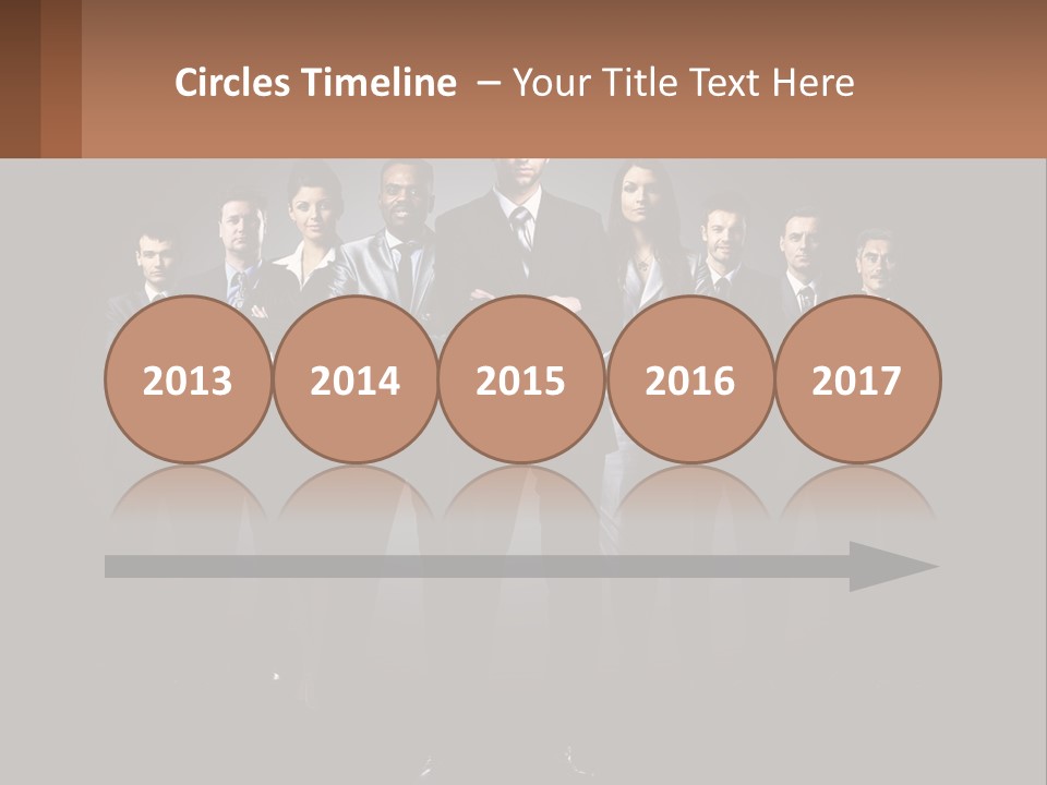 A Group Of Business People Standing In Front Of A Black Background PowerPoint Template