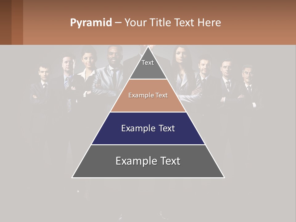 A Group Of Business People Standing In Front Of A Black Background PowerPoint Template