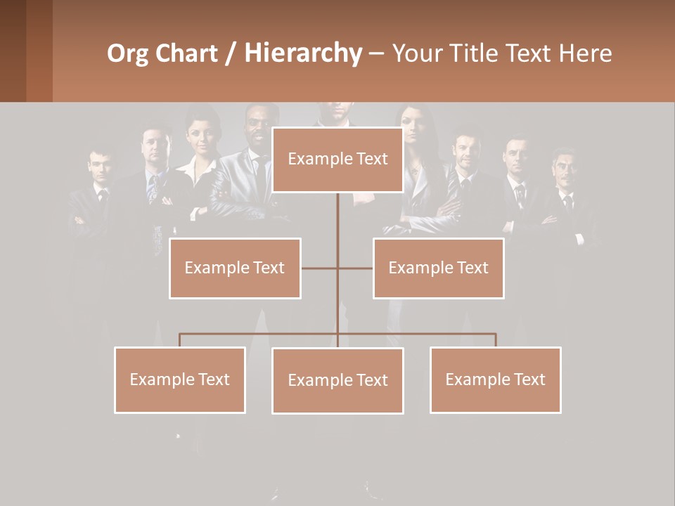 A Group Of Business People Standing In Front Of A Black Background PowerPoint Template