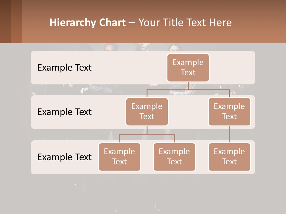 A Group Of Business People Standing In Front Of A Black Background PowerPoint Template