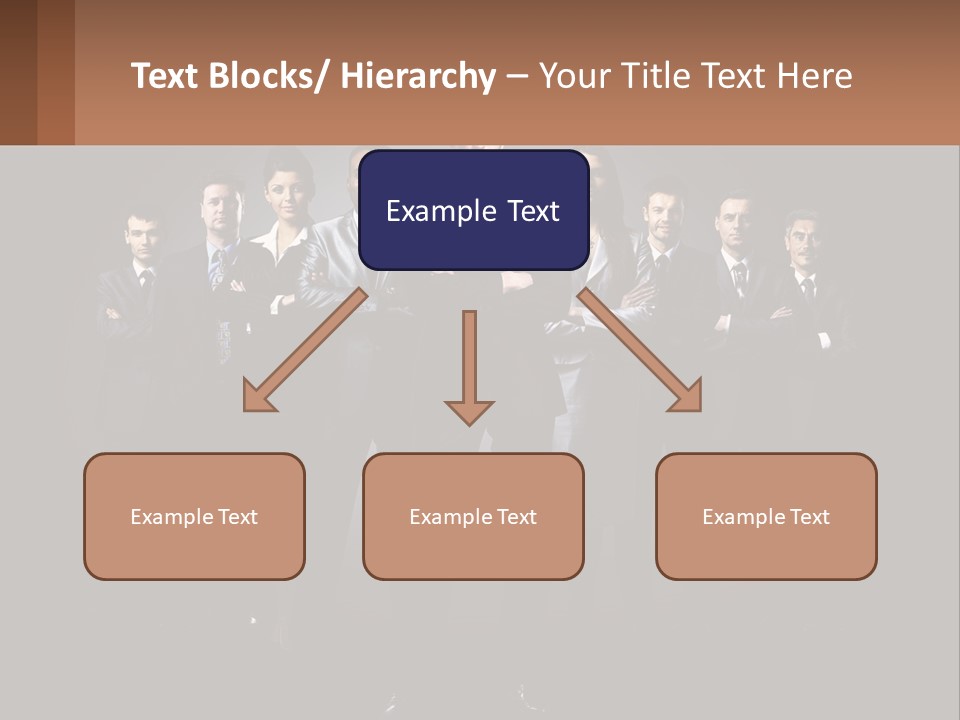 A Group Of Business People Standing In Front Of A Black Background PowerPoint Template