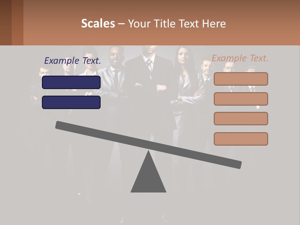 A Group Of Business People Standing In Front Of A Black Background PowerPoint Template