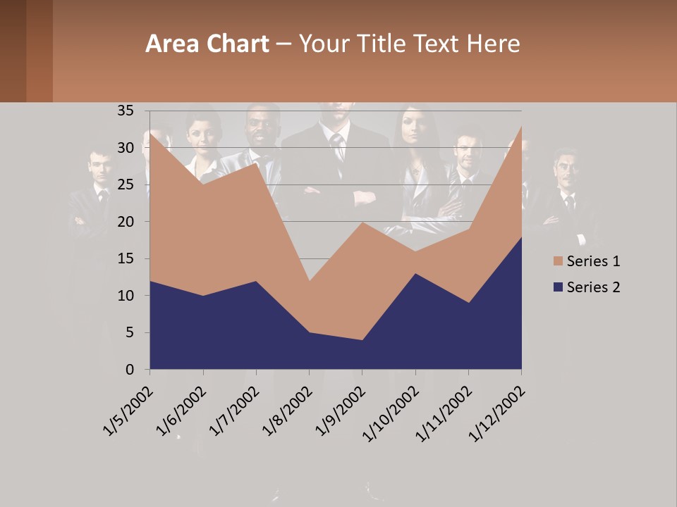 A Group Of Business People Standing In Front Of A Black Background PowerPoint Template