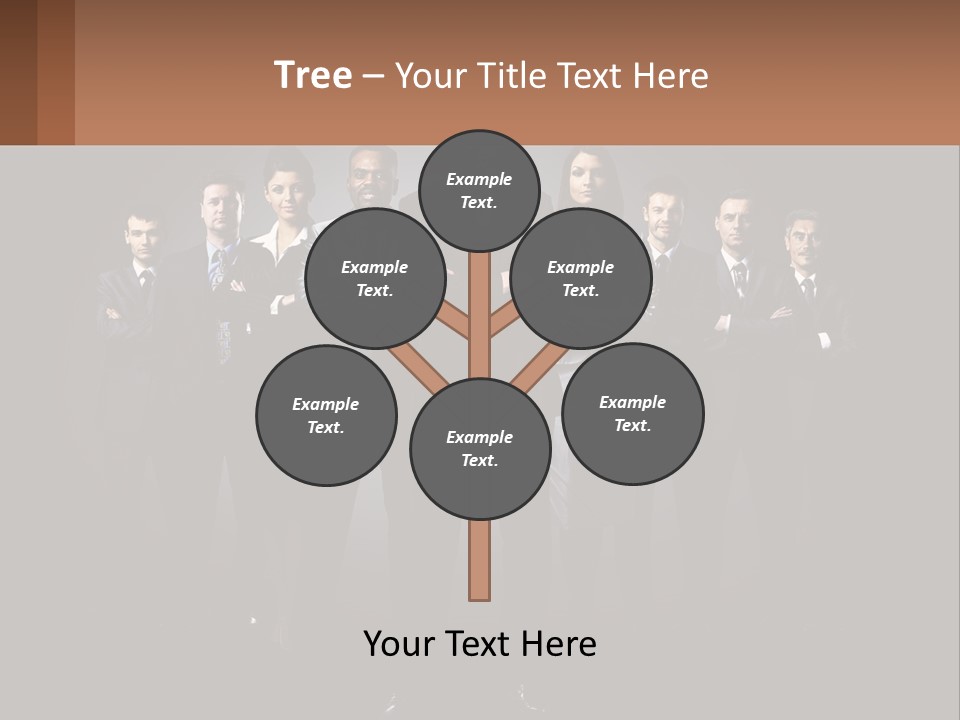 A Group Of Business People Standing In Front Of A Black Background PowerPoint Template