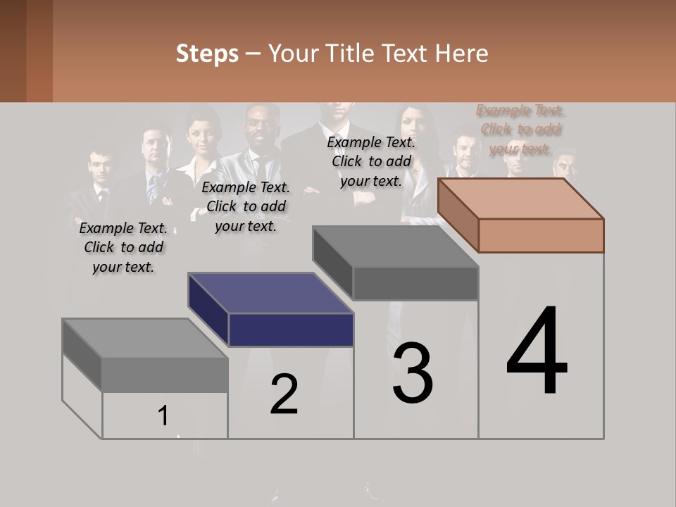 A Group Of Business People Standing In Front Of A Black Background PowerPoint Template
