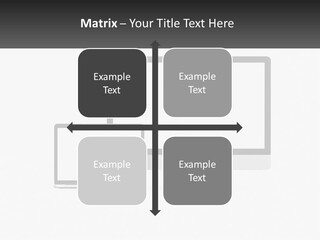 A Computer Monitor And A Laptop On A Table PowerPoint Template