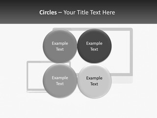 A Computer Monitor And A Laptop On A Table PowerPoint Template