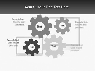 A Computer Monitor And A Laptop On A Table PowerPoint Template