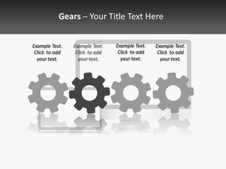 A Computer Monitor And A Laptop On A Table PowerPoint Template