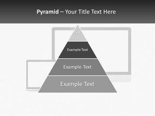 A Computer Monitor And A Laptop On A Table PowerPoint Template