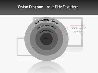 A Computer Monitor And A Laptop On A Table PowerPoint Template