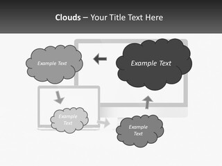 A Computer Monitor And A Laptop On A Table PowerPoint Template