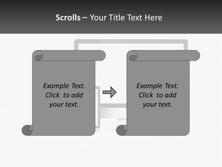A Computer Monitor And A Laptop On A Table PowerPoint Template
