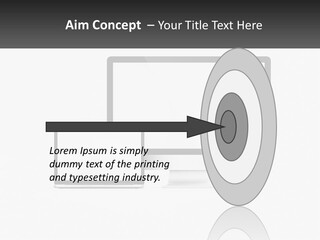A Computer Monitor And A Laptop On A Table PowerPoint Template
