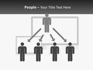 A Computer Monitor And A Laptop On A Table PowerPoint Template