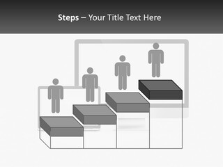 A Computer Monitor And A Laptop On A Table PowerPoint Template