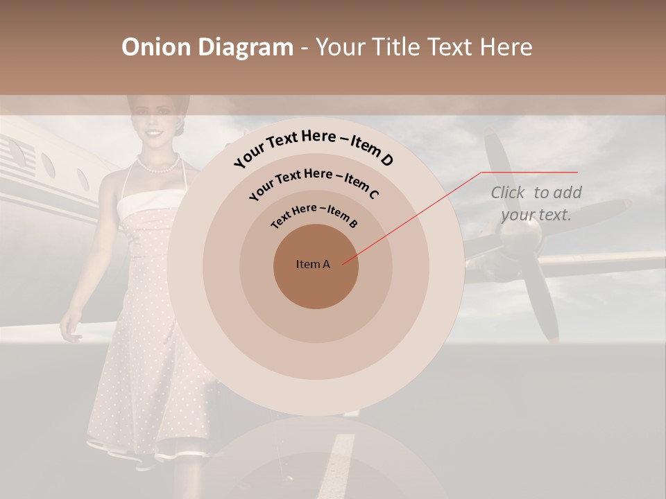 A Woman In A Dress Carrying A Suitcase And A Suitcase PowerPoint Template