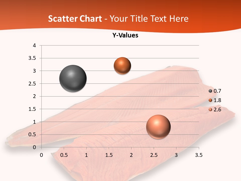 Two Raw Salmons On A White Background Powerpoint Template PowerPoint Template