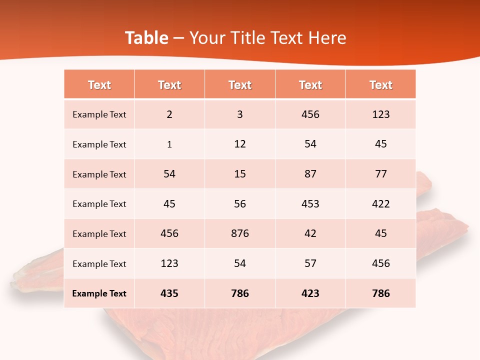 Two Raw Salmons On A White Background Powerpoint Template PowerPoint Template