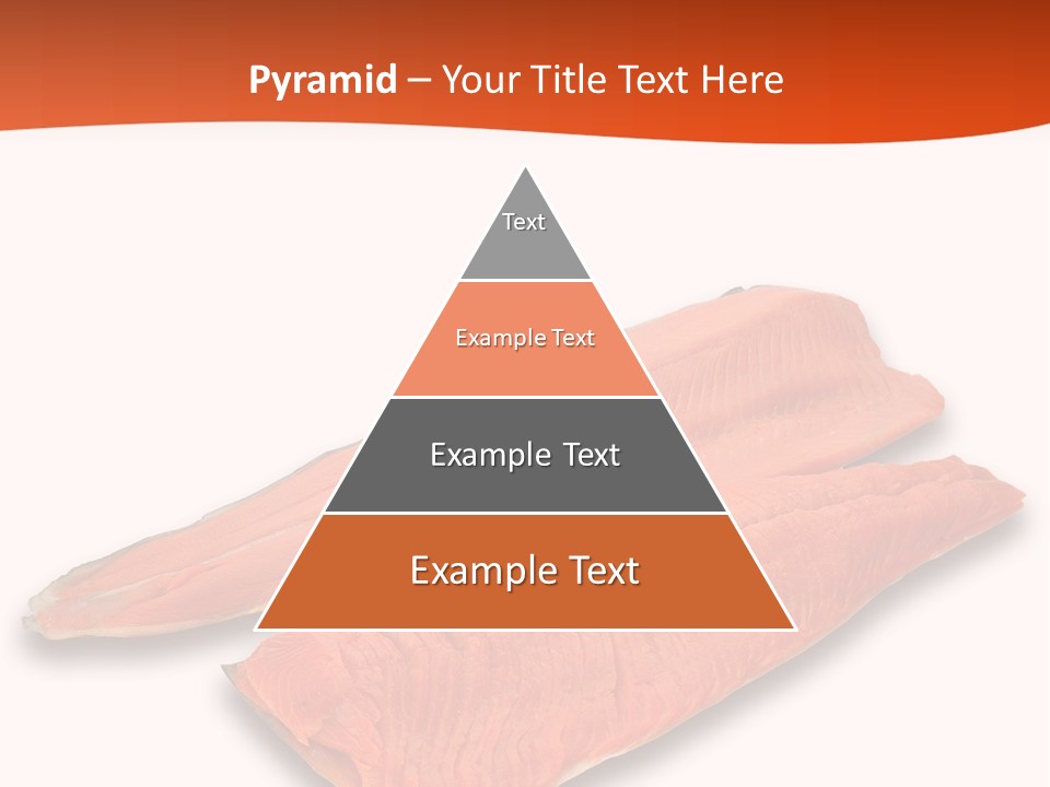 Two Raw Salmons On A White Background Powerpoint Template PowerPoint Template