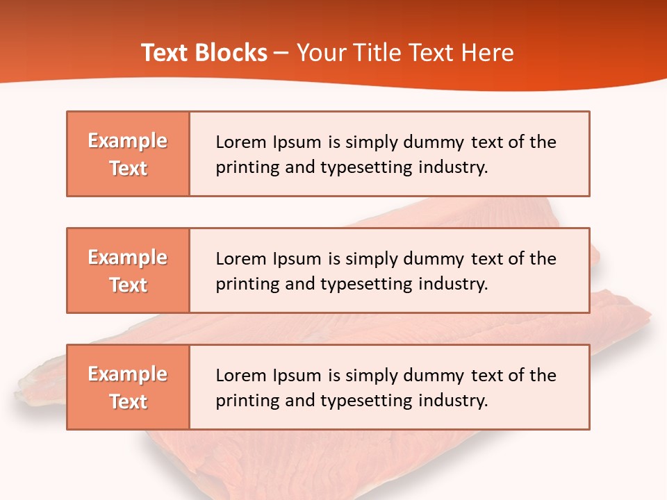 Two Raw Salmons On A White Background Powerpoint Template PowerPoint Template