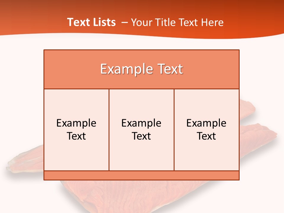 Two Raw Salmons On A White Background Powerpoint Template PowerPoint Template