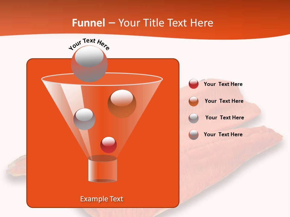 Two Raw Salmons On A White Background Powerpoint Template PowerPoint Template