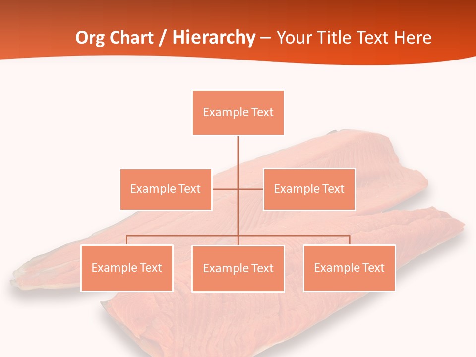 Two Raw Salmons On A White Background Powerpoint Template PowerPoint Template