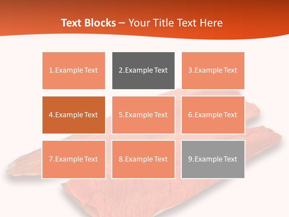 Two Raw Salmons On A White Background Powerpoint Template PowerPoint Template