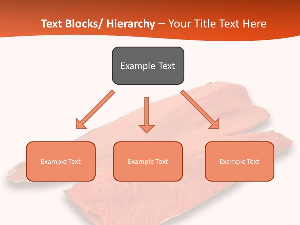 Two Raw Salmons On A White Background Powerpoint Template PowerPoint Template