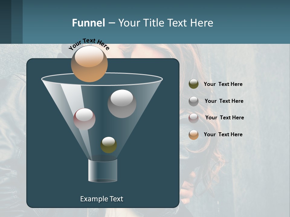 A Man And A Woman Kissing In Front Of A Wall PowerPoint Template