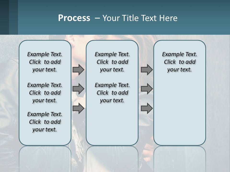 A Man And A Woman Kissing In Front Of A Wall PowerPoint Template