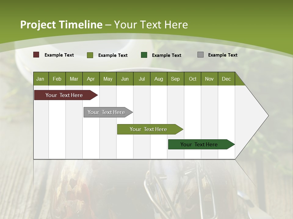 A Jar Filled With Food Sitting On Top Of A Wooden Table PowerPoint Template