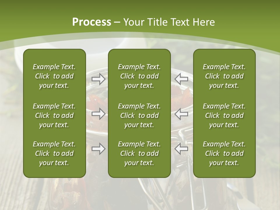 A Jar Filled With Food Sitting On Top Of A Wooden Table PowerPoint Template