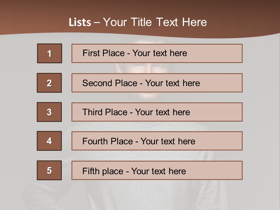 A Man Standing With His Hands On His Hips PowerPoint Template