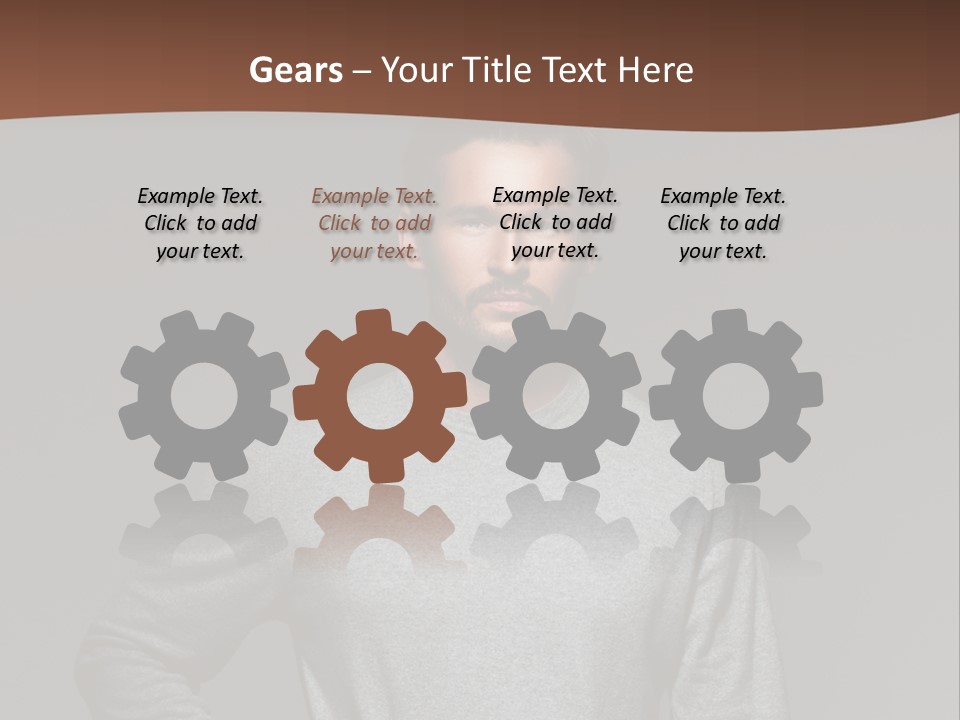 A Man Standing With His Hands On His Hips PowerPoint Template