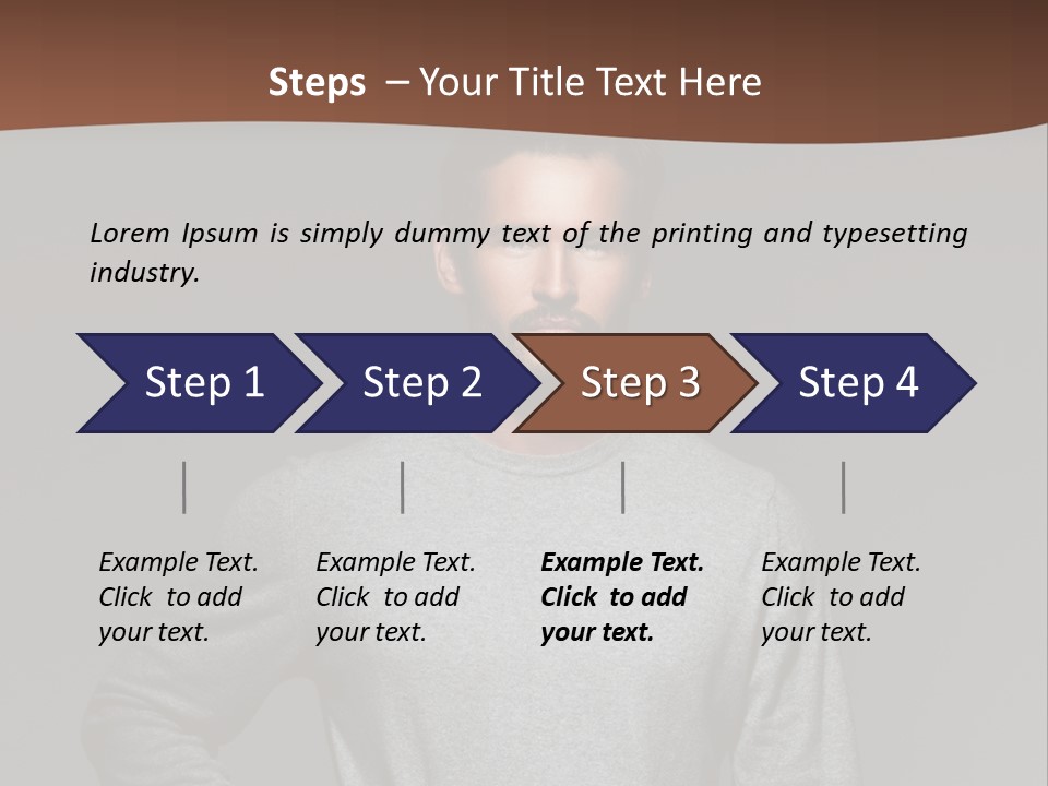 A Man Standing With His Hands On His Hips PowerPoint Template