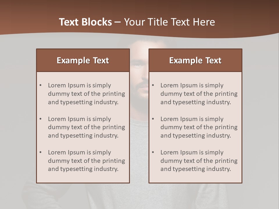 A Man Standing With His Hands On His Hips PowerPoint Template