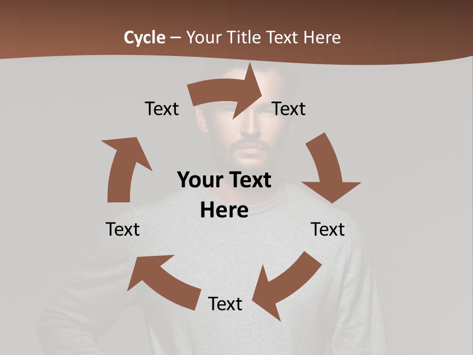 A Man Standing With His Hands On His Hips PowerPoint Template