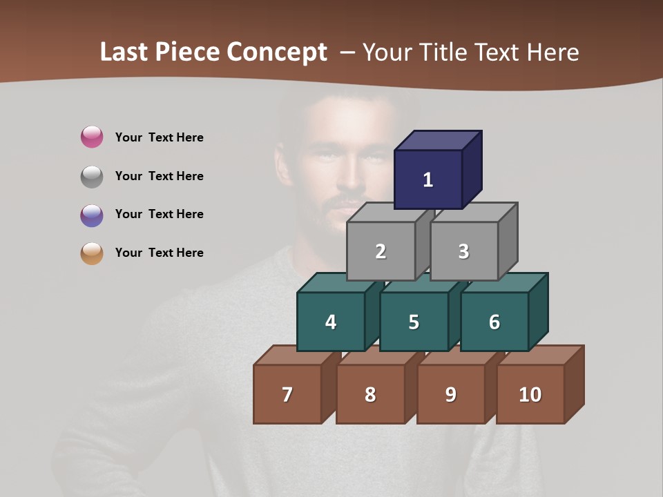 A Man Standing With His Hands On His Hips PowerPoint Template