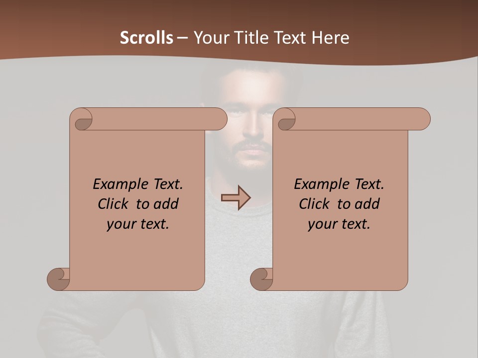 A Man Standing With His Hands On His Hips PowerPoint Template