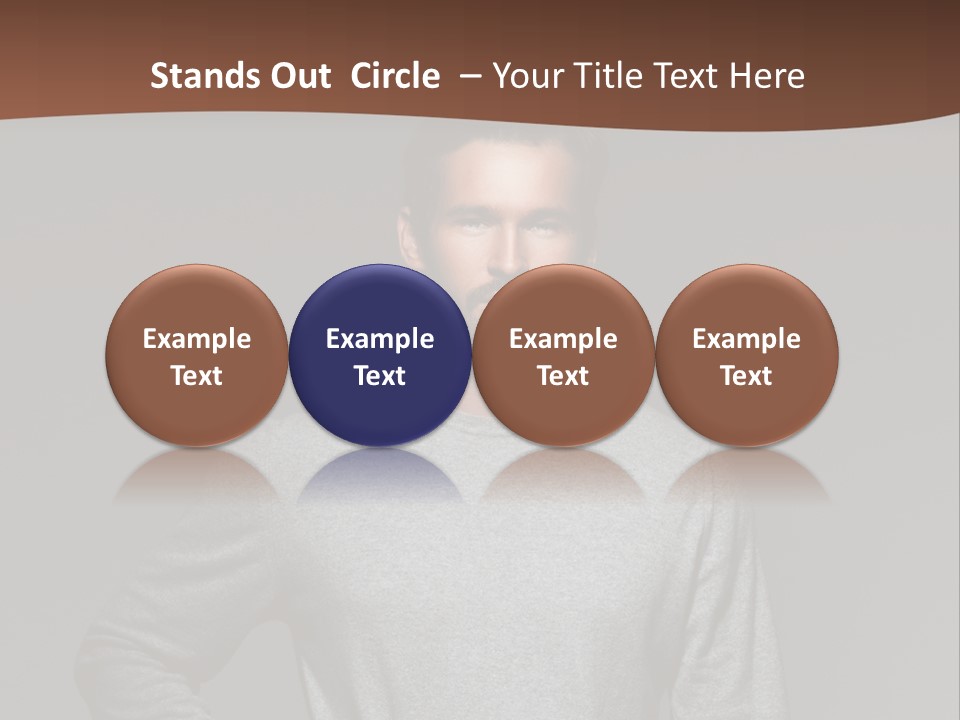 A Man Standing With His Hands On His Hips PowerPoint Template