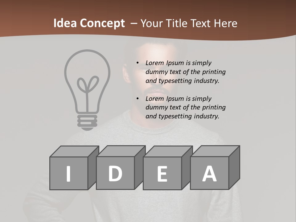 A Man Standing With His Hands On His Hips PowerPoint Template